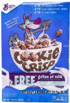 Cookie Crisp  original chocolate chip cookie cereal, box Center Front Picture
